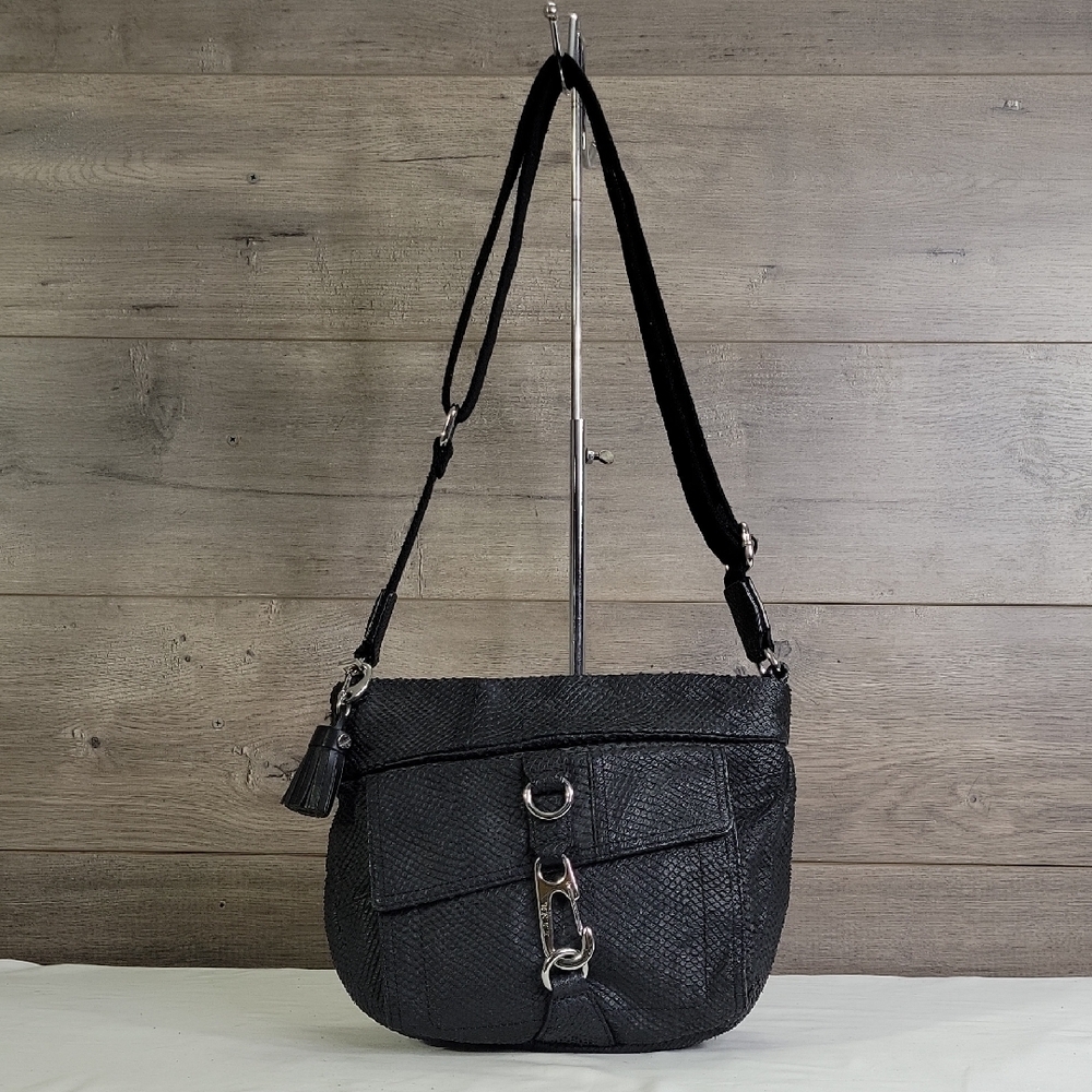 L.A.M.B Gwen Stephani Vintage Y2k Snake Embossed Crossbody Shoulder Bag Purse